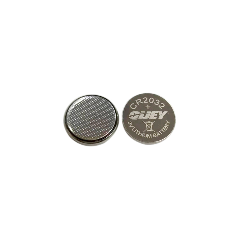 CR2032 battery reminder image for LED dollhouse bed canopy, battery not included