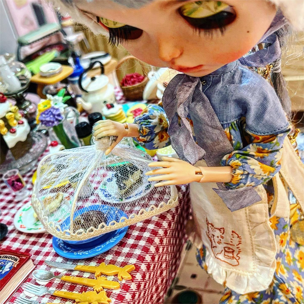 Food Cover Dollhouse-1/6 1/12 Scale Dollhouse Miniature