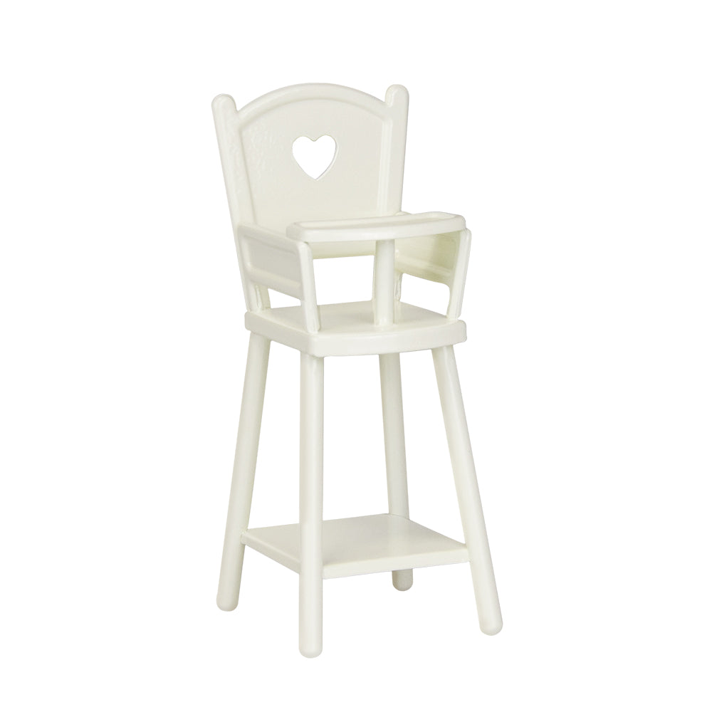 Baby Chair Dollhouse-White 1/6 Scale For 1/12 Dolls Dollhouse Miniature - 1:6 & 1:12 scale dollhouse miniature in metal