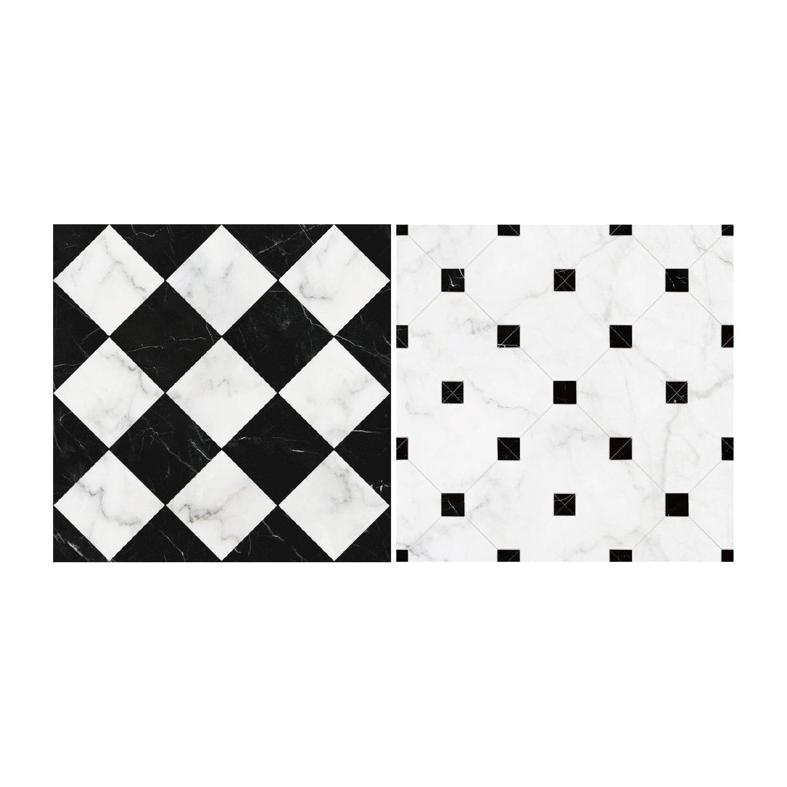 Double Side Floor-Black&White Floor Tile Dollhouse Miniature - miniature dollhouse miniature in premium materials
