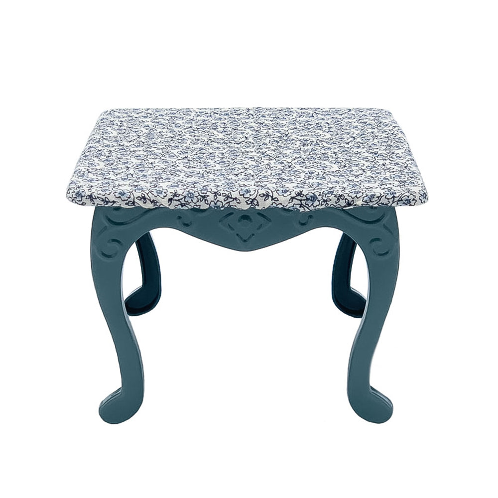 Flower Table Dollhouse - Green 1/12 Scale Dollhouse Miniature - 1:6 & 1:12 scale miniature bed in metal