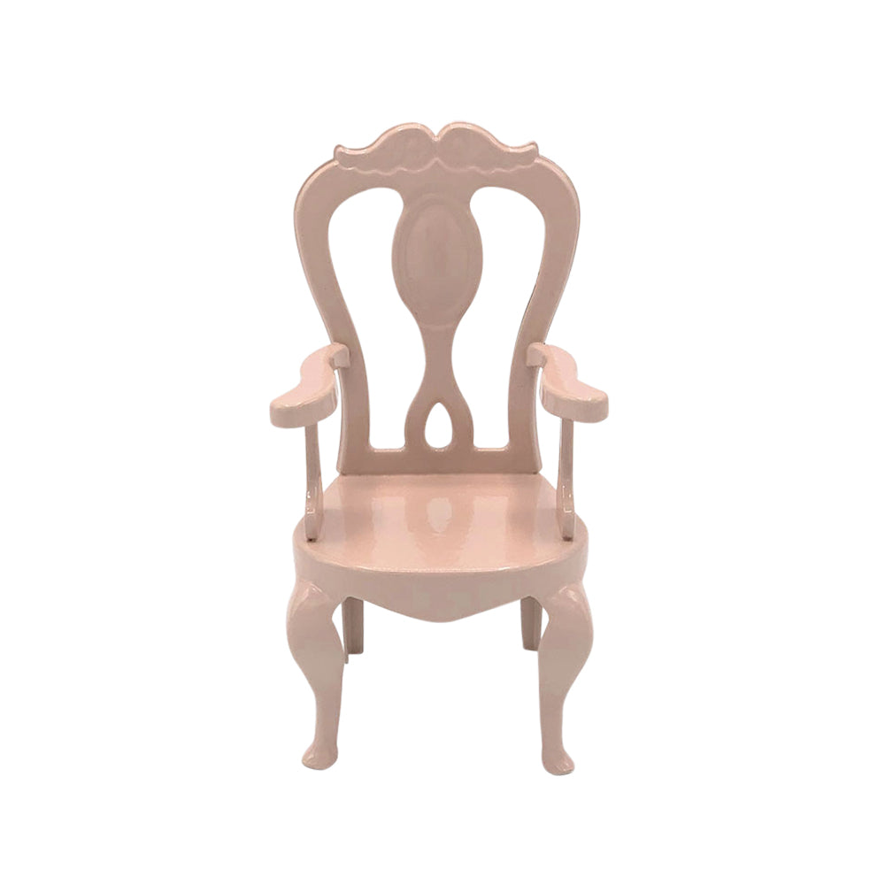 Princess Chair Dollhouse -Pink 1/12 Scale Dollhouse Miniature - 1:12 scale dollhouse miniature in metal