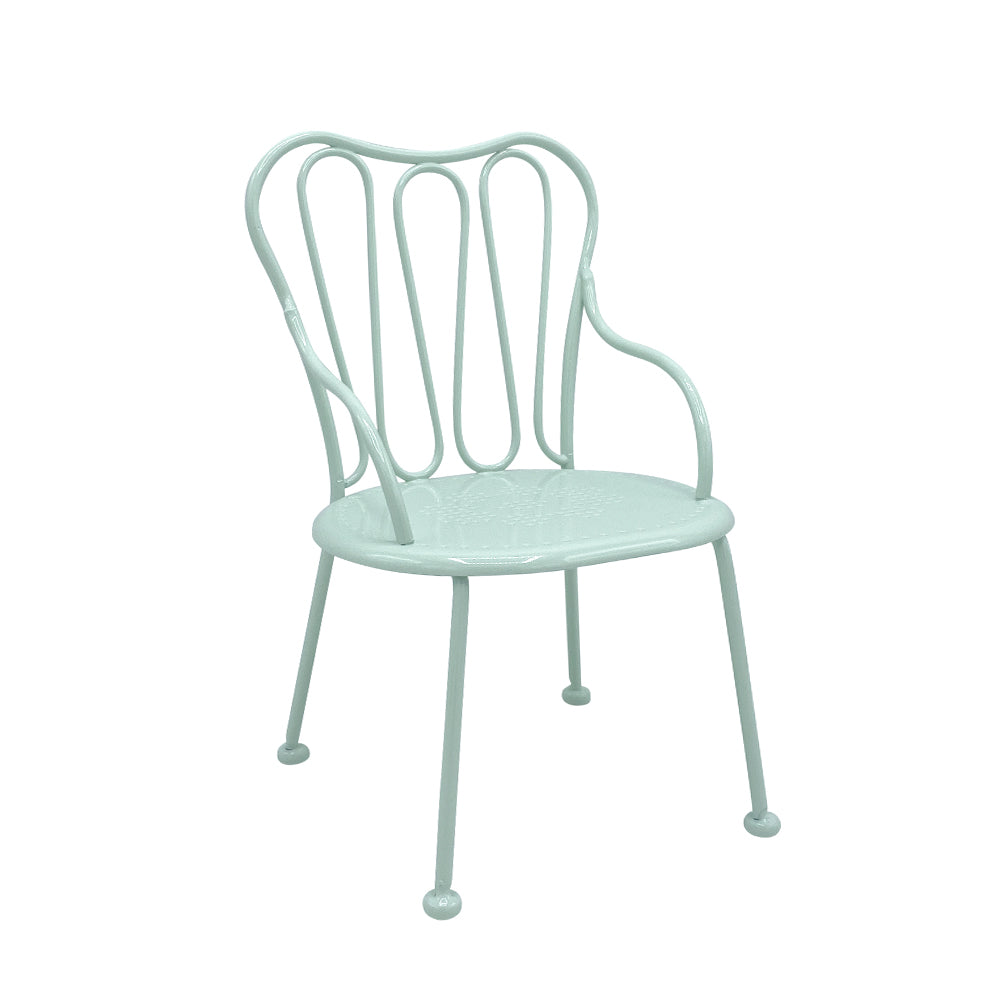 Romantic Chair Dollhouse -Green 1/6 Scale Dollhouse Miniature - 1:6 scale dollhouse miniature in metal