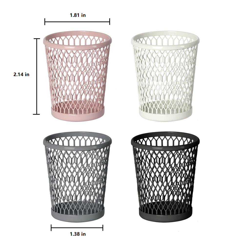 Miniature Wastepaper Basket Dollhouse - Large 1/6 Scale Dollhouse Miniature - 1:6 & 1:12 scale dollhouse miniature in metal