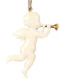 Christmas Ornaments - Angel Set 3 Pcs Metal Double Sided Crafts - miniature metal Christmas ornament in metal, view 4