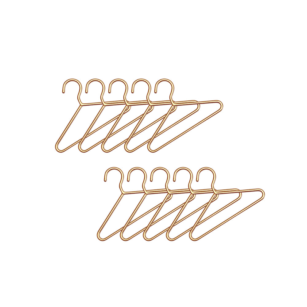 Small Hangers Dollhouse - 1:12 Scale Dollhouse Miniature - 1:12 scale miniature clothes rack in metal, view 3