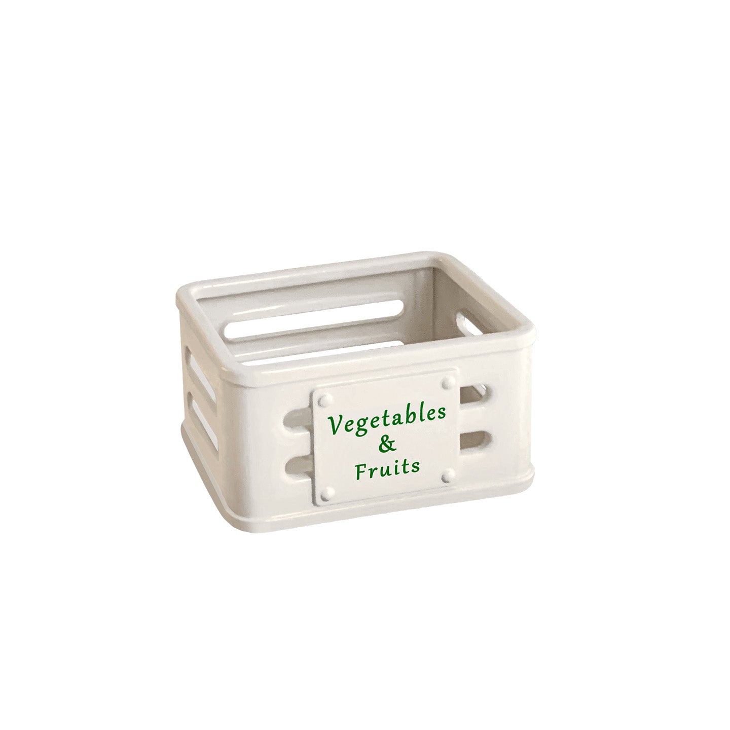Vintage metal crate for Re-Ment food displays, Maileg mice and 1:12 rustic pantry scenes