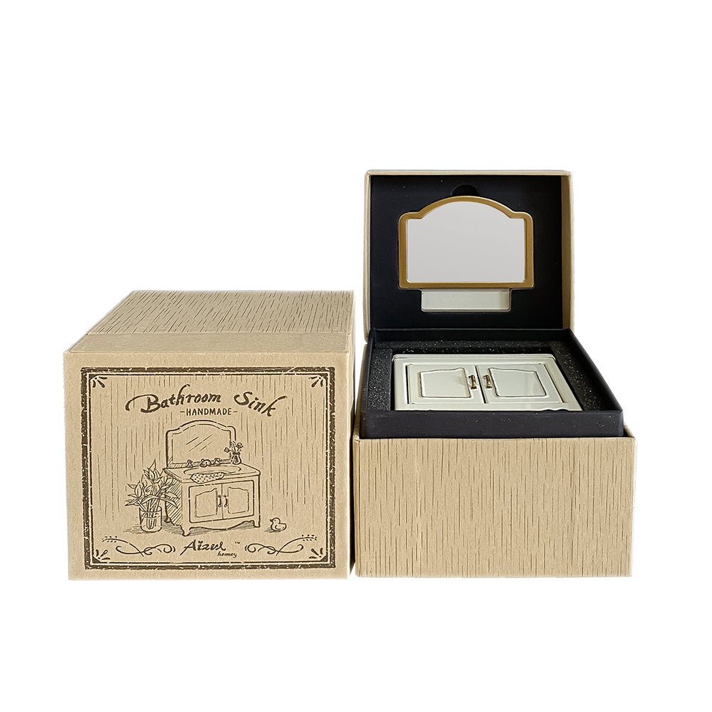 Bathroom Sink Dollhouse -White 1/12 Scale Dollhouse Miniature