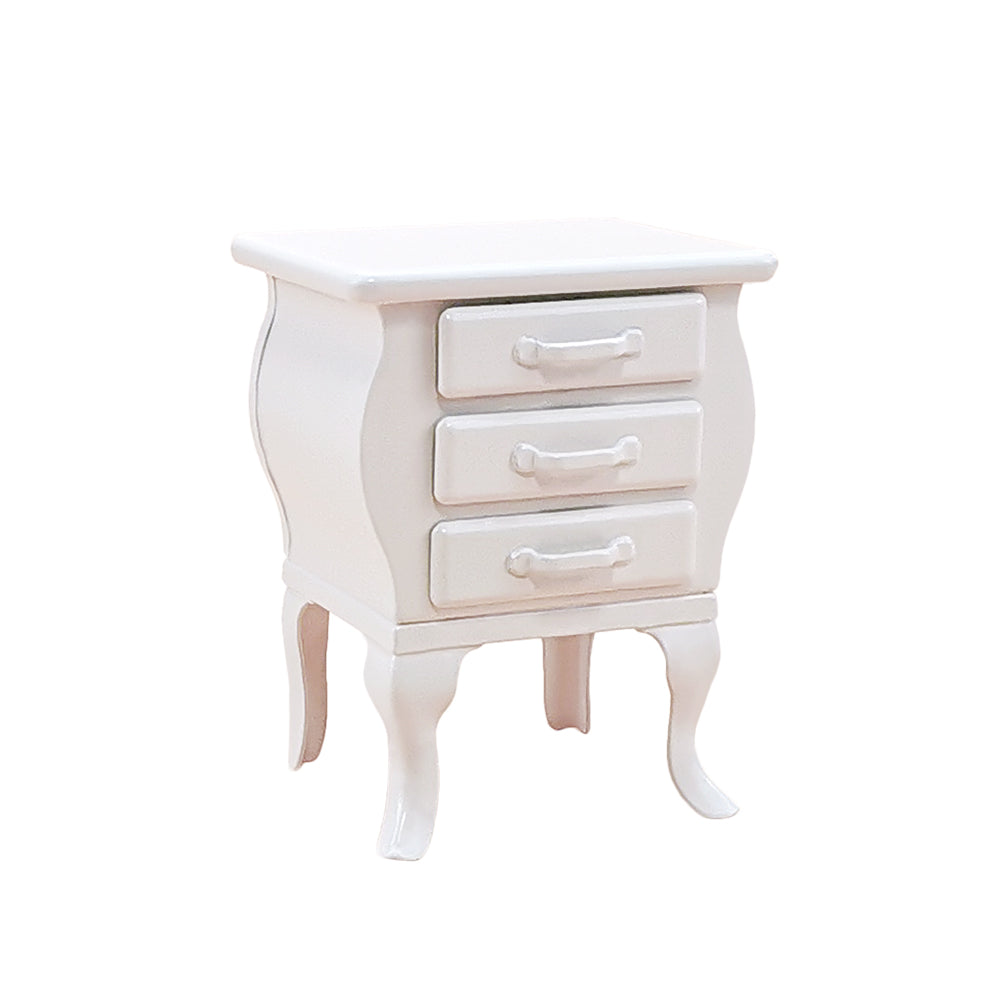 Bedside Cupboard Dollhouse -Square 1/6 Scale 1/12 Scale Dollhouse Miniature