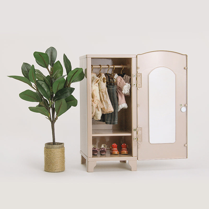 Mini Cabinet Dollhouse - Milk Tea 1/12 Scale Dollhouse Miniature