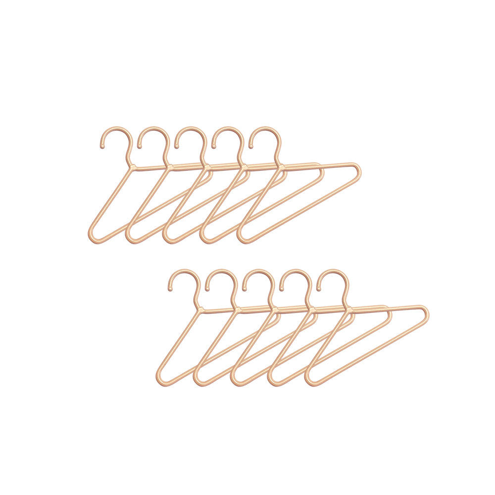 Small Hangers Dollhouse - 1:12 Scale Dollhouse Miniature - 1:12 scale miniature clothes rack in metal, view 4